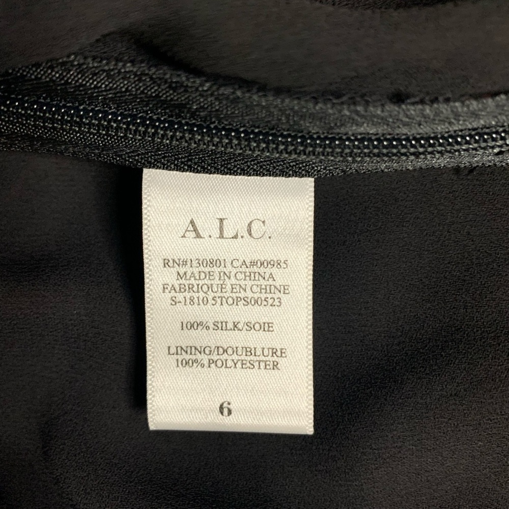 A.L.C. Logan Twist Knot Silk Floral Blouse Size‎ 6 - Picture 5 of 6